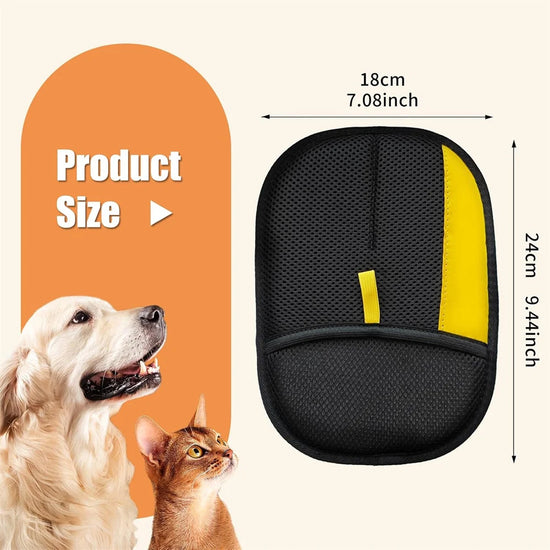2pcs Pet Hair Remover Mitt Pet Hair Remover Gloves Deshedding Brush Glove for Dog Cat Rabbit with Long/Short Cortinas y Alfombra