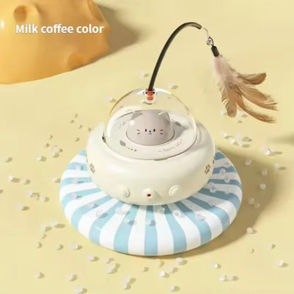 Electric Mouse Car Interactive Cat Toy Rechargeable Automatic Intelligent Obstacle Avoidance Kitten Plaything for Cats