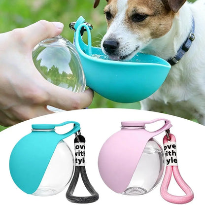 Outdoor Travel Pet Water Dispenser Cup, Leash Hook Design Leak Resistant Dog Drinking Bottle for Daily Walking & Camping