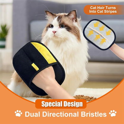 2 Pet Hair Remover Mitt Pet Hair Remover Gloves Deshedding Brush Glove for Dog Cat Rabbit with Long/Short Cortinas Y Alfombras