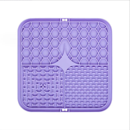 Silicone Dog Lick Mat Anti-Slip Sucker Slow Food Plate Pet Bath Distraction Feeder Mat Reusable Dog Training Feeding Supplies
