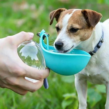 Outdoor Travel Pet Water Dispenser Cup, Leash Hook Design Leak Resistant Dog Drinking Bottle for Daily Walking & Camping