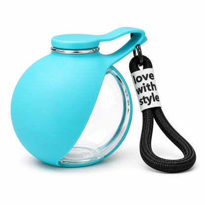 Portable Dog Water Bottle Leakproof Pet Travel Water Dispenser with Bowl for Walking Hiking Outdoor