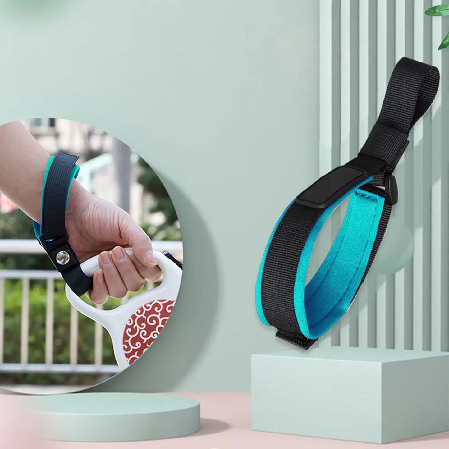 Retractable Dog Leash Add-On Accessory - Hand and Wrist Strap - for Greater Comfort, Loosen Grip for Your Hands and Better Contr