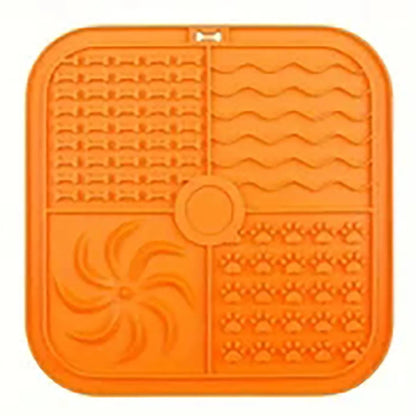 Silicone Dog Licking Mat Bath Peanut Butter Slow Eating Licking Feeder Cat Lickmat Feeding Dog Lick Mat Dog Feeder Pet Supplies