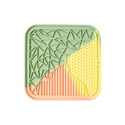 Silicone Slow Feeder Mat with Suction Cups for Dogs Non Slip Pet Feeding Pad Lickable Mush Puree Dish