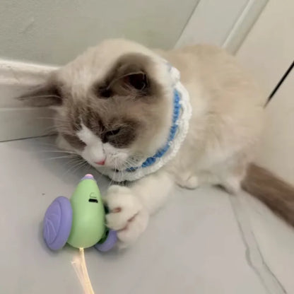 Electric Mouse Car Interactive Cat Toy Rechargeable Automatic Intelligent Obstacle Avoidance Kitten Plaything for Cats