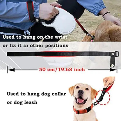 Retractable Dog Leash Add-On Accessory - Hand and Wrist Strap - for Greater Comfort, Loosen Grip for Your Hands and Better Contr