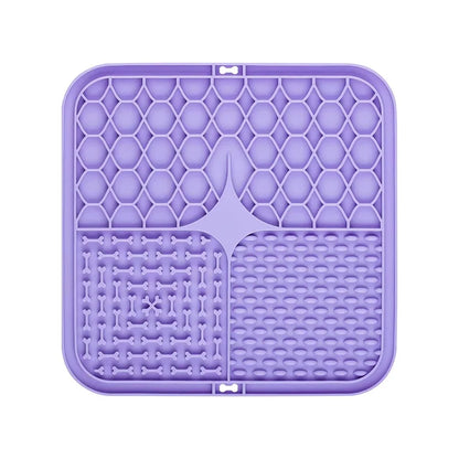 Silicone Pet Lick Mat Slow Food Pad With Suction Cups Anti Choking Dog Feeding Mat Distraction Bath Training Cat Feeder Supplies