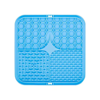 Silicone Pet Lick Mat Slow Food Pad With Suction Cups Anti Choking Dog Feeding Mat Distraction Bath Training Cat Feeder Supplies