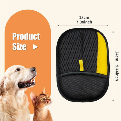 2pcs Pet Hair Remover Mitt Pet Hair Remover Gloves Deshedding Brush Glove for Dog Cat Rabbit with Long/Short Cortinas y Alfombra