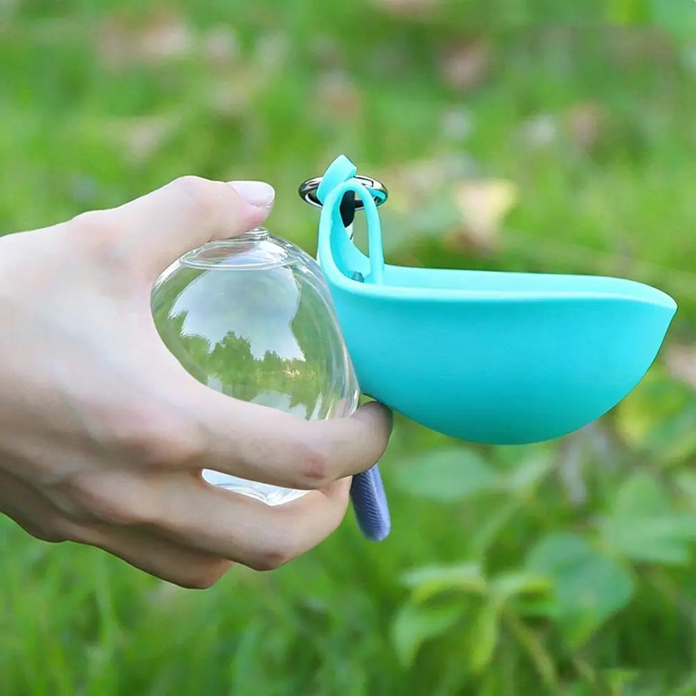 Outdoor Travel Pet Water Dispenser Cup, Leash Hook Design Leak Resistant Dog Drinking Bottle for Daily Walking & Camping