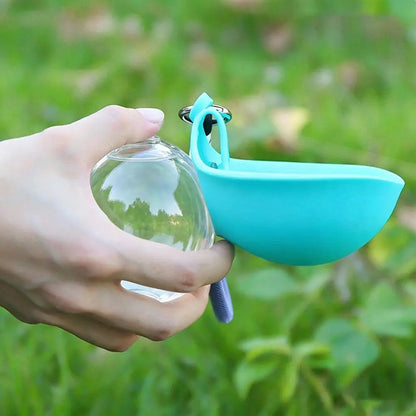 Outdoor Travel Pet Water Dispenser Cup, Leash Hook Design Leak Resistant Dog Drinking Bottle for Daily Walking & Camping