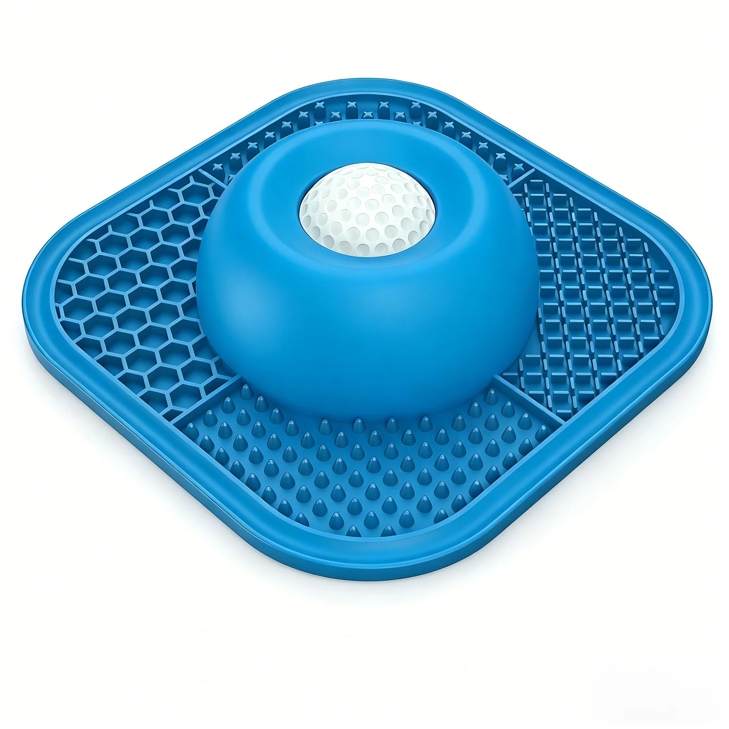 2 in 1 Silicone Slow Feeder Dog Bowl Lick Mat Anti Slip Suction No Spill Food Puzzle For Yogurt Wet Treats