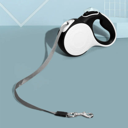 5/8M Pet Automatic Retractable Leash, with Garbage Bag Dispenser and LED Lighting, Outdoor Dog Leash