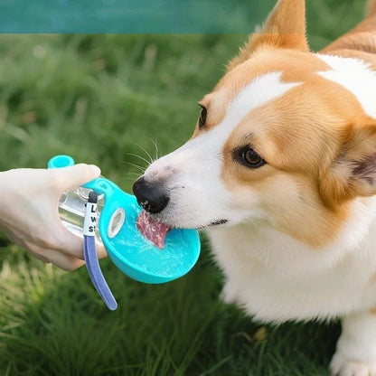 Portable Dog Water Bottle Leakproof Pet Travel Water Dispenser with Bowl for Walking Hiking Outdoor