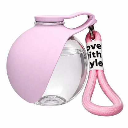 Outdoor Travel Pet Water Dispenser Cup, Leash Hook Design Leak Resistant Dog Drinking Bottle for Daily Walking & Camping