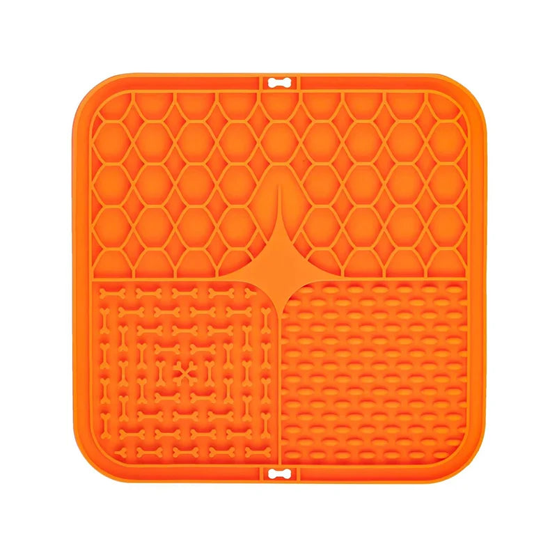 Silicone Pet Lick Mat Slow Food Pad With Suction Cups Anti Choking Dog Feeding Mat Distraction Bath Training Cat Feeder Supplies