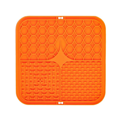 Silicone Pet Lick Mat Slow Food Pad With Suction Cups Anti Choking Dog Feeding Mat Distraction Bath Training Cat Feeder Supplies