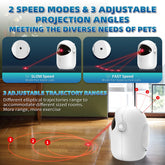 Automatic Laser Cat Toy Rechargeable Auto-Rotation Laser Light Interactive Cat Toys Pet Tease Device Dog Toy Fast and Slow Mode